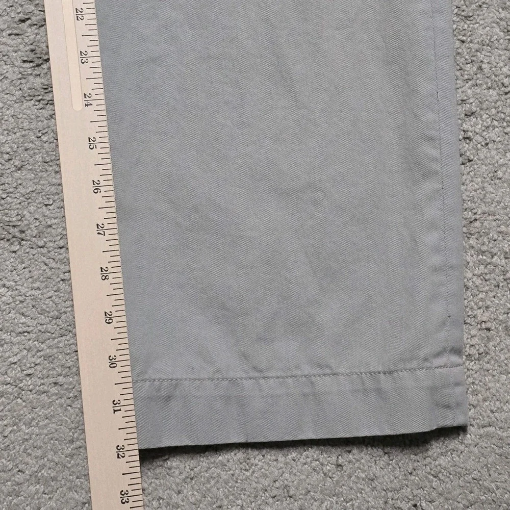 Polo Ralph Lauren Mens 35x32 Gray Classic Fit Chino Pants Cotton Twill